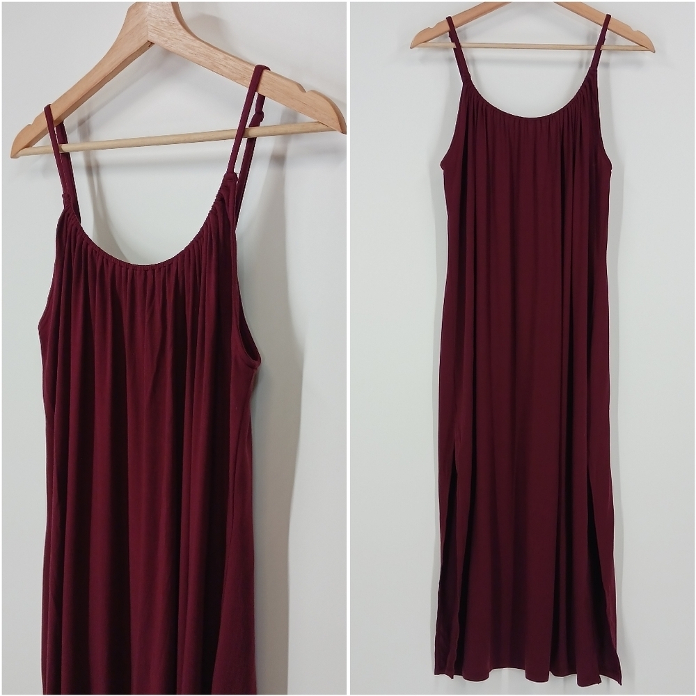 & Other Stories Side Split Midi Dress